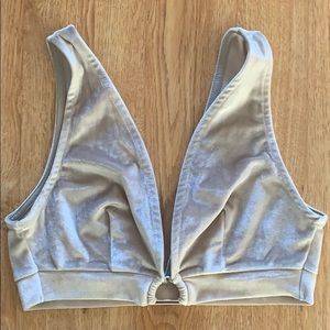 TopShop Velvet Unlined Bratop